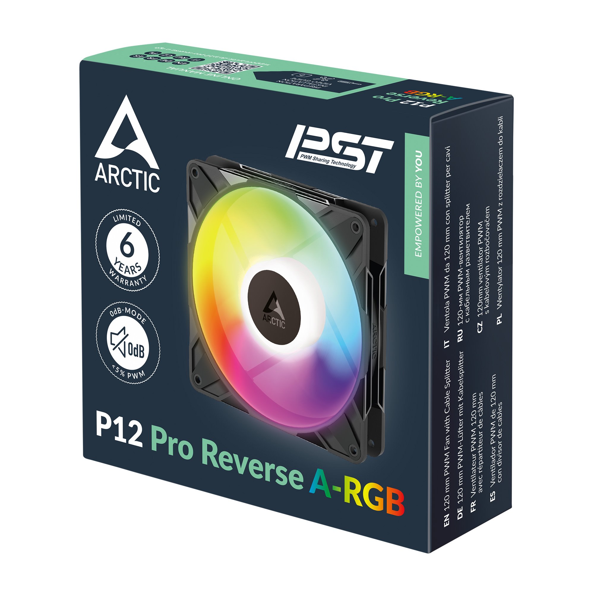 ARCTIC P12 Pro Reverse A-RGB (reverzní)