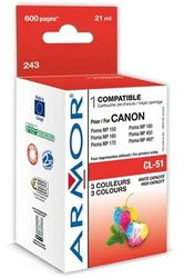 ARMOR cartridge CL-51 pro CANON Pixma IP2200, MP150, MP160, MP450, MX300 (CL51) color - alternativní