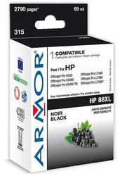 ARMOR cartridge pro HP 88XL Officejet K550 černá HC, 70 ml, (C9396A) - alternativní