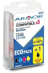 ARMOR multipack pro BROTHER DCP 145C, JUMBO, 2BK+1C+1M+1Y - alternativní