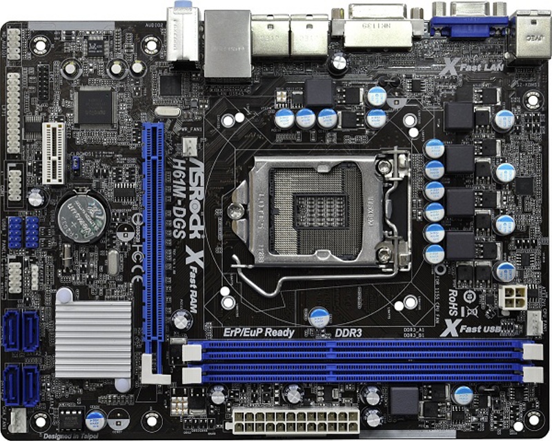 Asrock h61m dgs не запускается