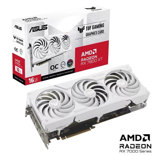 ASUS AMD Radeon TUF Gaming RX 7800 XT OC White Edition 16GB