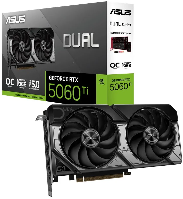 ASUS Dual GeForce RTX 5060 Ti 16GB OC