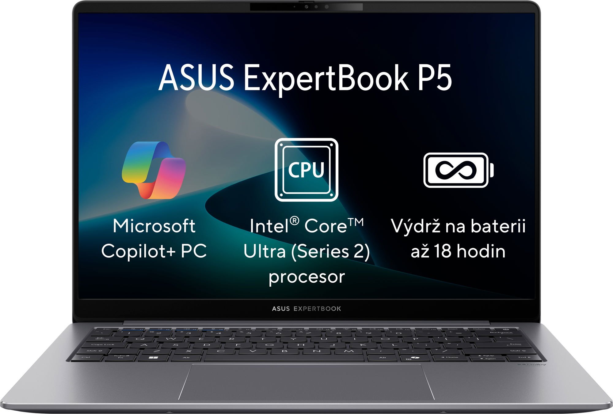 ASUS ExpertBook P5 P5405CSA-ULTRA7X Mlhovo sivá