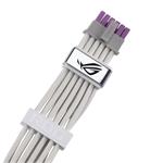 ASUS ROG Equalizer White 12VHPWR, 12 V – 2 × 6, 600 W, 750 mm, biela