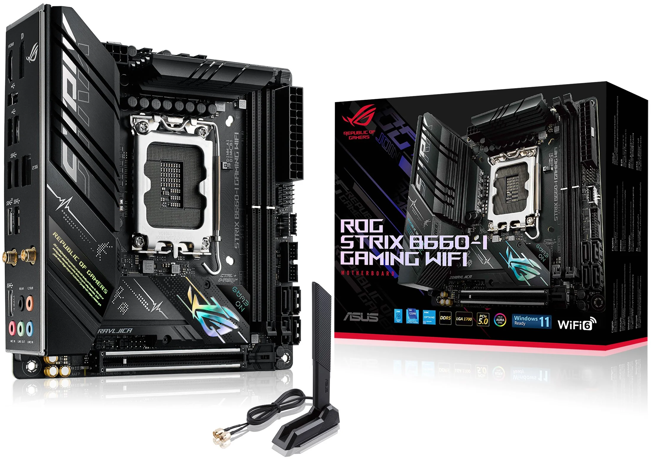 ASUS ROG Strix B660-I GAMING WIFI (90MB19C0-M0EAY0) | TSBOHEMIA.CZ