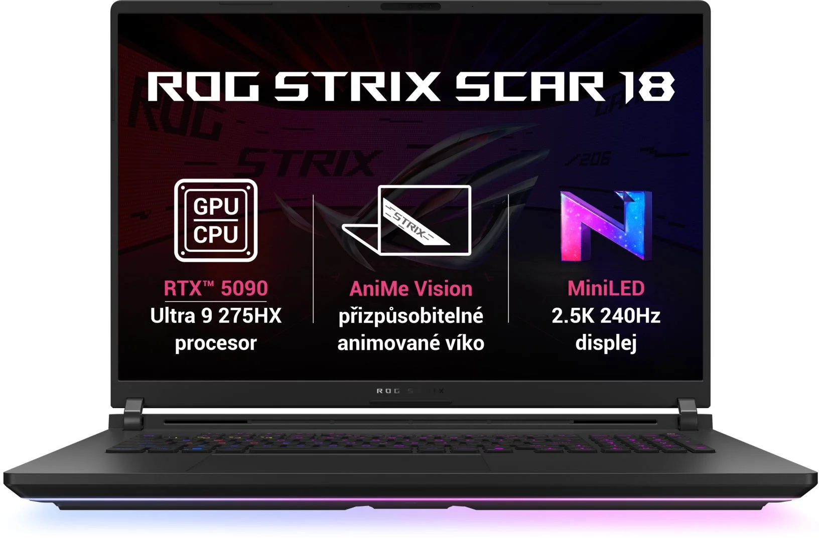 ASUS ROG Strix SCAR 18 G835LX-NEBULA007X Off Black