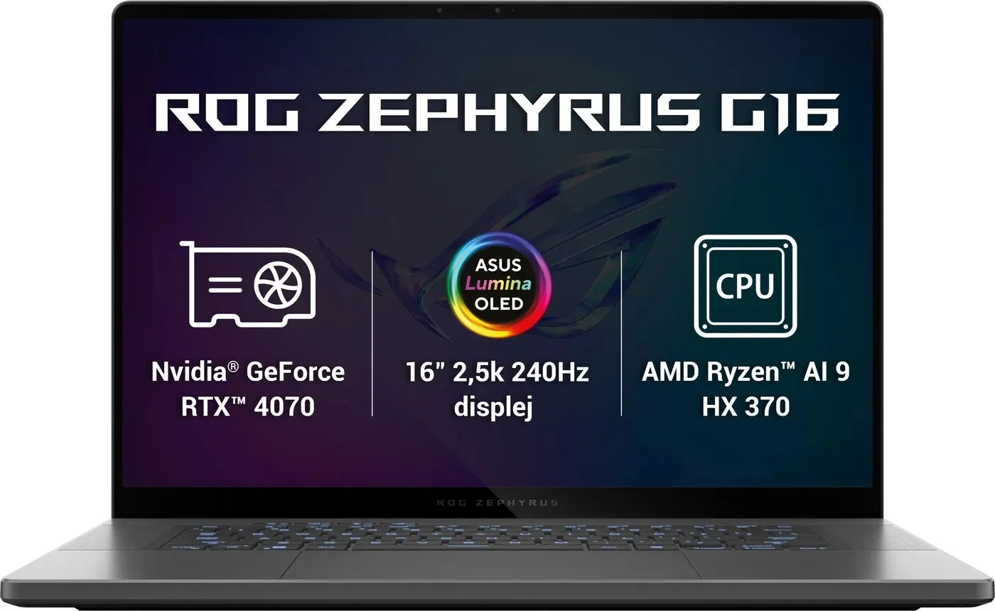 ASUS ROG Zephyrus G16 GA605WI-NEBULA022W Eclipse Gray celokovový