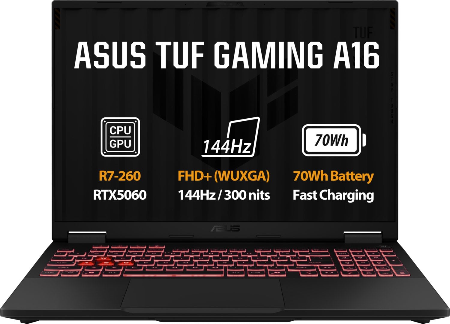ASUS TUF Gaming A16 FA608UMI-TU167WZ Jaeger Gray (bez napájacieho adaptéra)