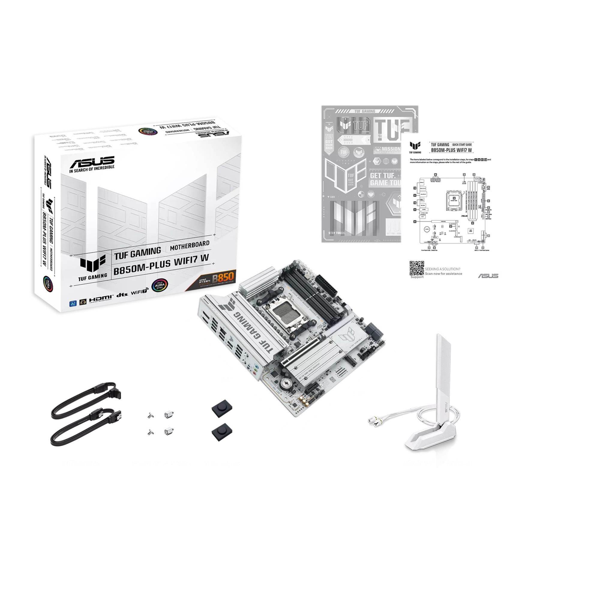 ASUS TUF GAMING B850M-PLUS WIFI7 WHITE