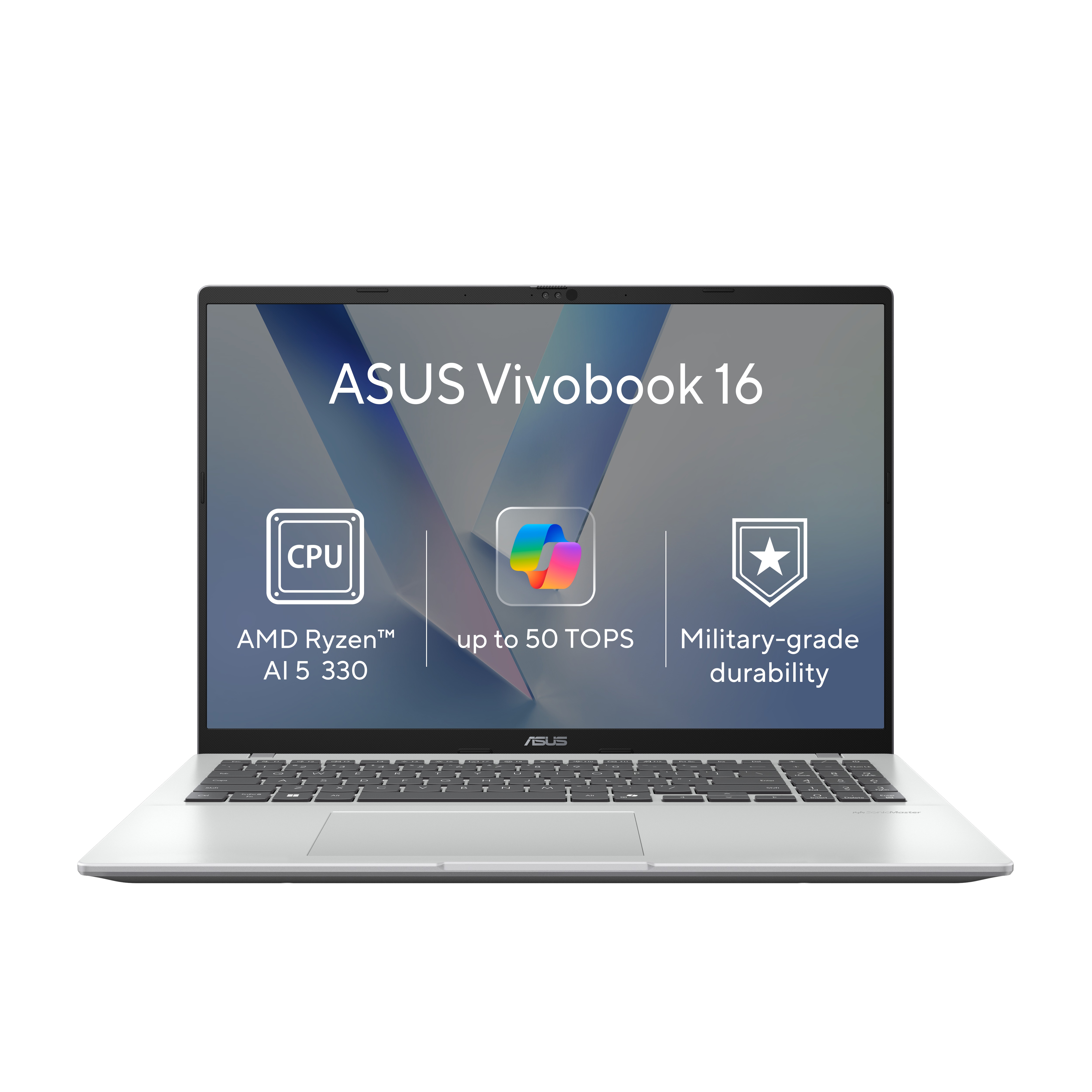 ASUS Vivobook 16 M1607KA-MB245WZ Cool Silver (bez adaptéru)