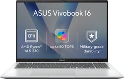 ASUS Vivobook 16 M1607KA-MB245WZ Cool Silver (bez napájacieho adaptéra)