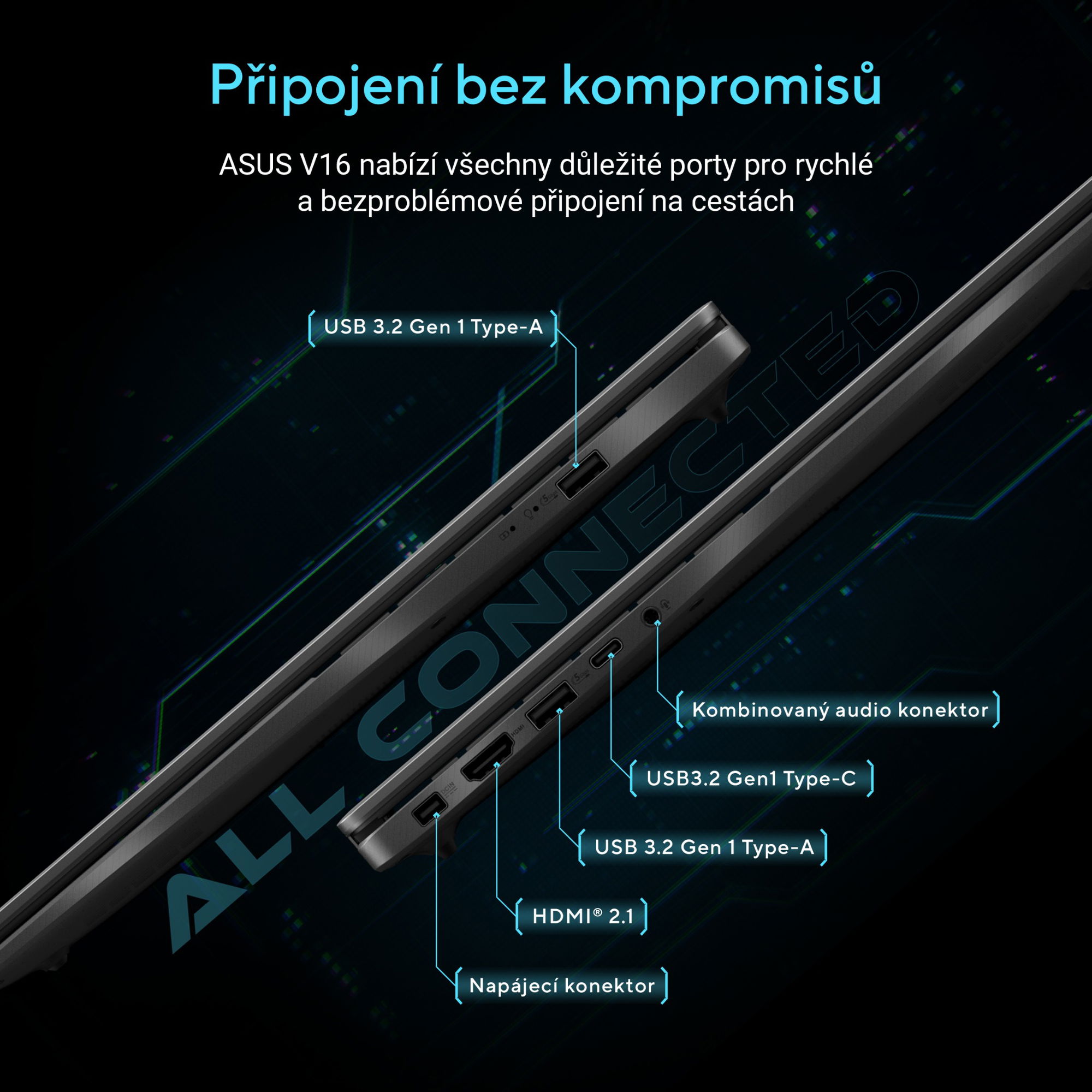 ASUS Vivobook Gaming V16 V3607VU-RP299W Matná čierna