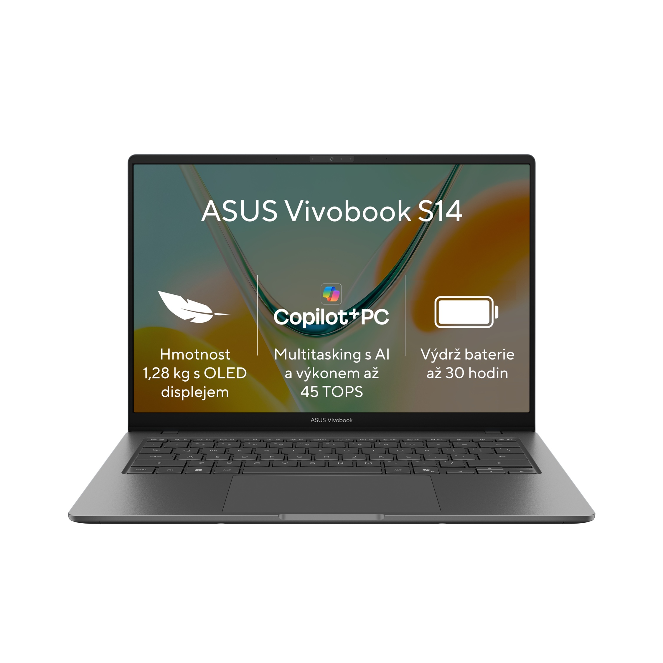 ASUS Vivobook S14 S5408QA-TM198W Matte Gray celokovový (bez adaptéru)