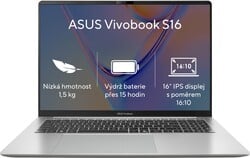 ASUS Vivobook S16 S5652MA-TK109W Cool Silver, celokovový (bez napájacieho adaptéra)