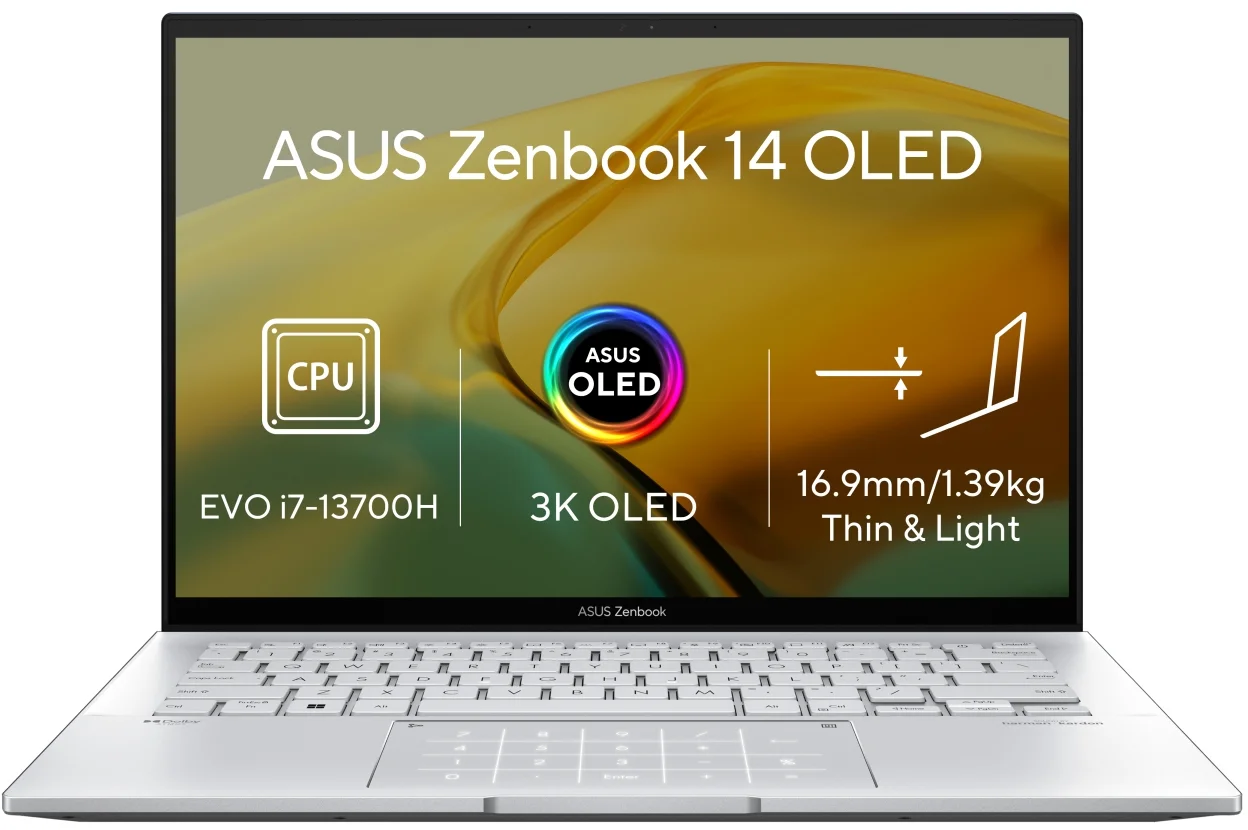 ASUS Zenbook 14 OLED UX3402VA-OLED758X Foggy Silver celokovový