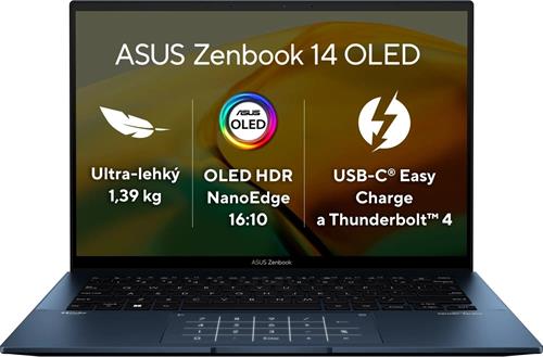 ASUS Zenbook 14 OLED UX3402ZA-KN381W Ponder Blue celokovový