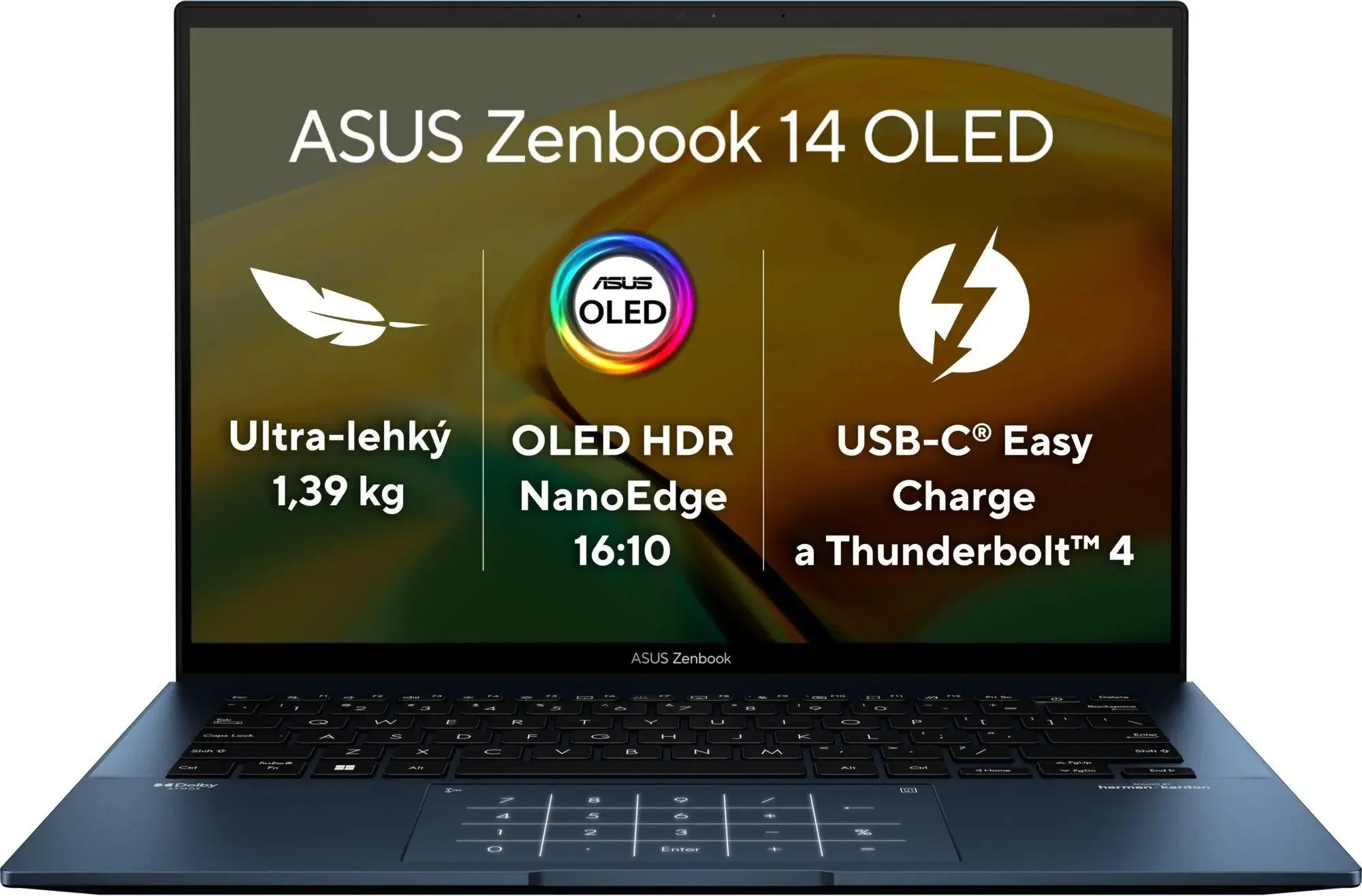 ASUS Zenbook 14 OLED UX3402ZA-KN381W Ponder Blue celokovový