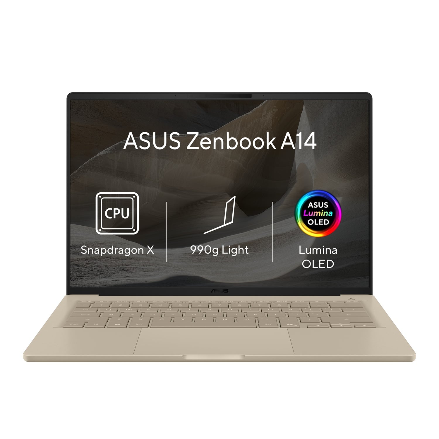 ASUS Zenbook A14 UX3407QA-OLED647WZ Zabriskie Beige (bez adaptéru)