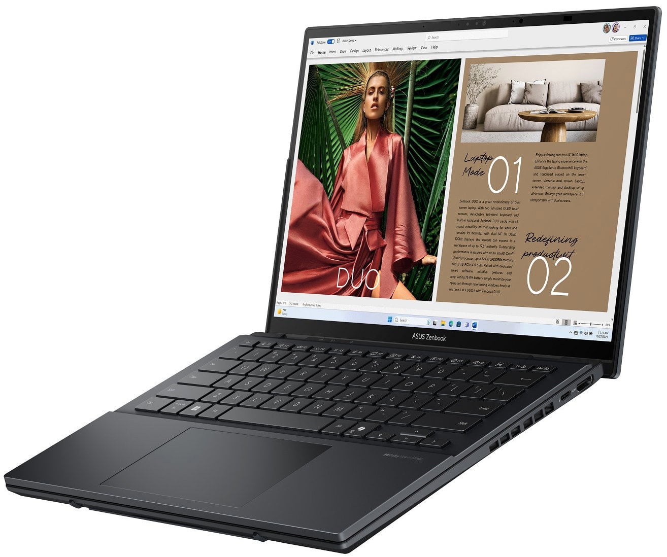 ASUS Zenbook Duo OLED UX8406CA-OLED304WZ Inkwell Gray celokovový (bez napájacieho adaptéra)
