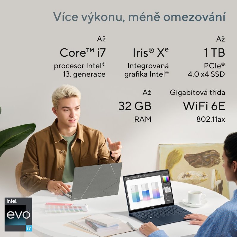 ASUS Zenbook S 13 OLED UX5304VA-OLED075W Strieborný
