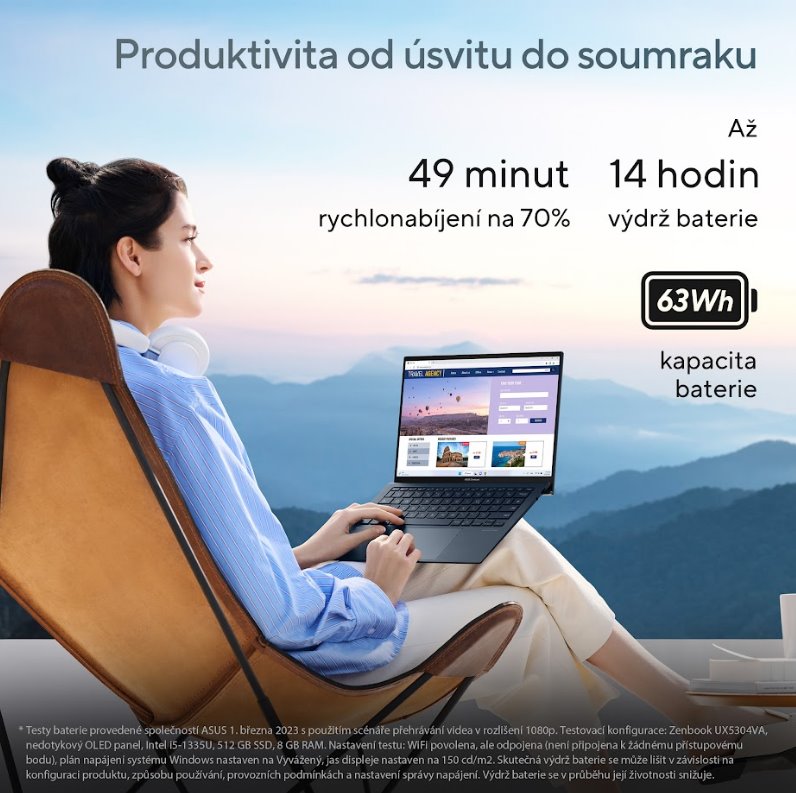 ASUS Zenbook S 13 OLED UX5304VA-OLED075W Strieborný