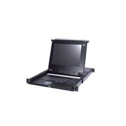 ATEN 8-port KVM PS/2+USB, OSD, rack, 17" LCD, touchpad, klávesnice