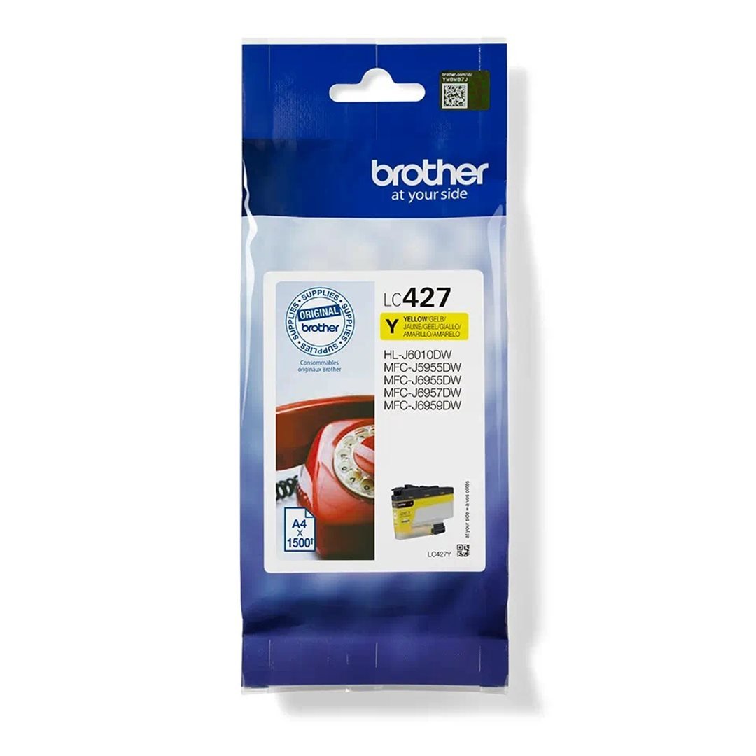 Atrament Brother LC-427Y, žltý, 1500 str./min - originálny