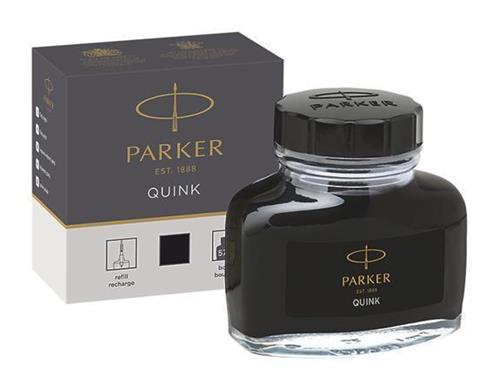 Atrament PARKER "Quink", čierny, vo fľaštičke