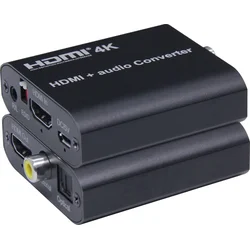 Audio extraktor PremiumCord HDMI 4K s oddelením zvuku na stereo jack, SPDIF Toslink, RCA