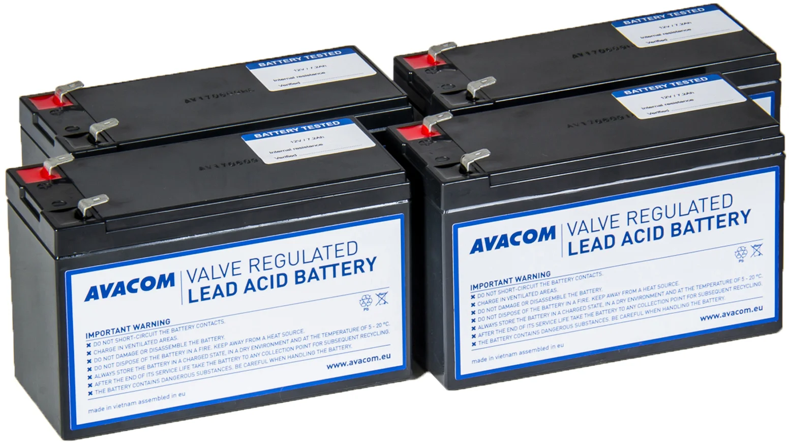 AVACOM AVA-RBP04-12072-KIT - batéria pre CyberPower, EATON, Effekta, Legrand UPS