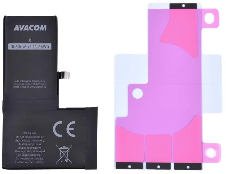 Avacom Batérie pre Apple iPhone X - vysokokapacitné, Li-Ion 3,81V 3060mAh (náhrada 616-00346) GSAP-IPHX-HC3060