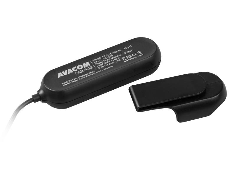 AVACOM CarHUB nabíjačka do auta 5x USB výstup, čierna NACL-CH5X-KK