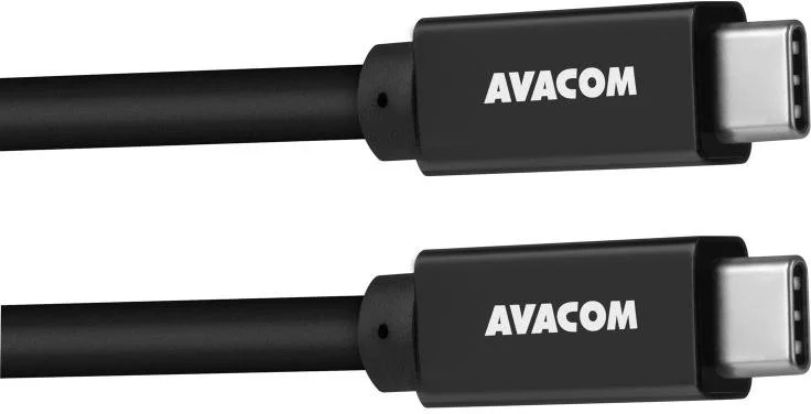 AVACOM Datový a nabíjecí kabel USB USB-C - USB USB-C, 100cm, 60W E-Mark, černý