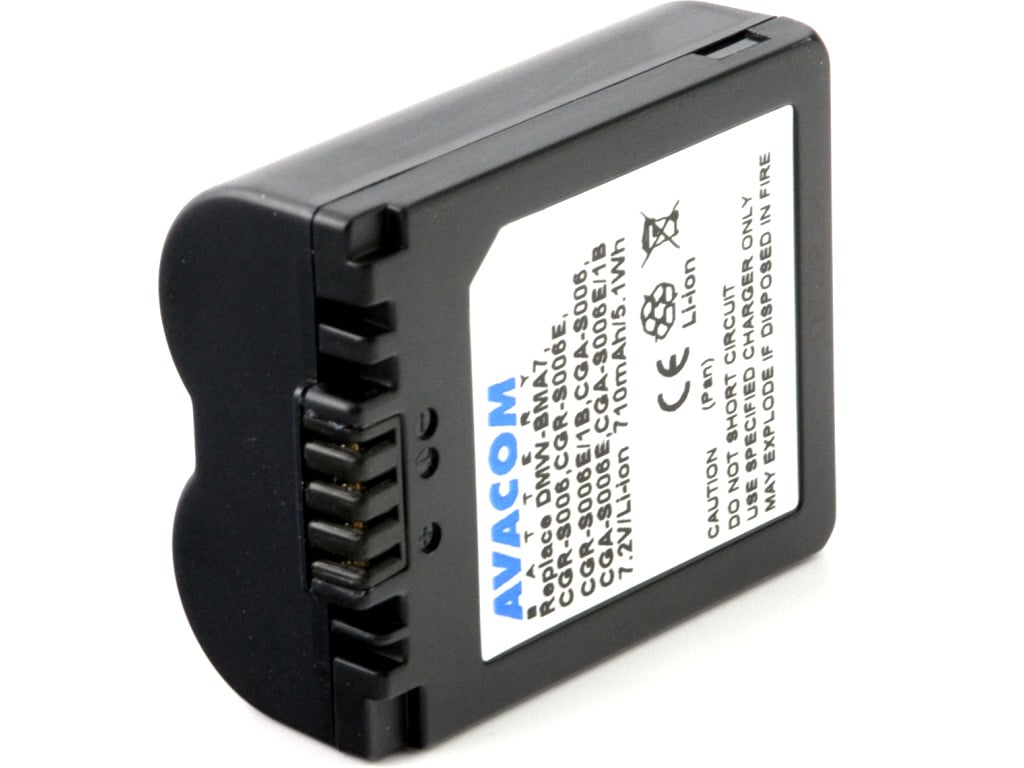 AVACOM Panasonic CGA-S006, DMW-BMA7, Leica BP-DC5 Li-Ion 7.2V 710mAh 5.1Wh