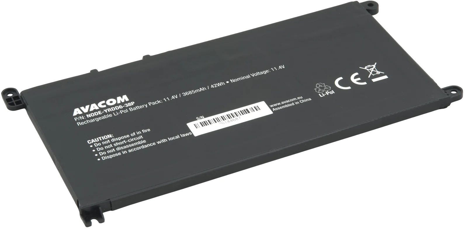 Avacom pro Dell Inspiron 3583, Vostro 5481, 5581, 5590 Li-Pol 11,4V 3685mAh 42Wh