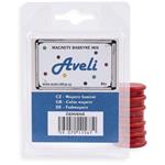 Aveli set magnetů, 4ks, červená barva