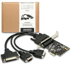 AXAGO PCEA-SPL PCIe 2x serial +1x paralel