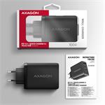 AXAGON ACU-DPQ100, sieťová nabíjačka GaN 100 W, 3x port (USB-A + dvojitý USB-C), PD3.0/PPS/QC4+/Apple