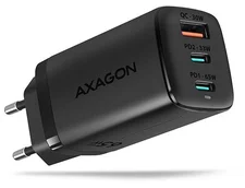 AXAGON ACU-DPQ65, sieťová nabíjačka GaN, 3x port, 65W