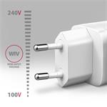 AXAGON ACU-DPQ65W, sieťová nabíjačka GaN 65 W, 3x port (USB-A + dvojitý USB-C), PD3.0/QC4+/PPS/Apple