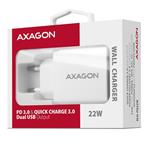 AXAGON ACU-PQ22W, PD & QUICK nabíječka do sítě 22W, bílá