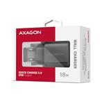 AXAGON ACU-QC18, 18W sieťová nabíjačka, 1x port USB-A, QC3.0/AFC/Apple, čierna