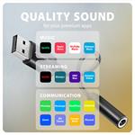 AXAGON ADA-HA, audio adaptér USB-A na 3,5 mm jack Hi-Res DAC, 384 kHz/32bit, stereo