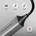 AXAGON ADE-TXCA, USB-C + USB-A 3.2 Gen 1 - Gigabitová sieťová karta, Asix AX88179, automatická inštalácia