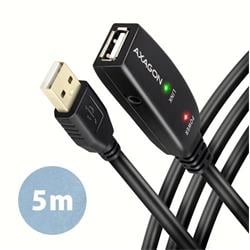 AXAGON ADR-205, USB 2.0 A-M -> A-F active extension / repeater cable, 5m