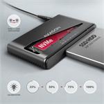 Adaptér AXAGON ADSA-CC USB-C 10Gb/s pre M.2 NVMe + SATA