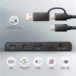 Adaptér AXAGON ADSA-CC USB-C 10Gb/s pre M.2 NVMe + SATA