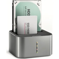 AXAGON ADSA-DC, USB-C 5Gbps - 2x SATA 6G 2.5"/3.5" SSD/HDD CLONE DUAL dokovací stanice