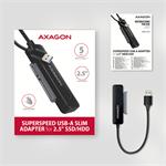 AXAGON ADSA-FP2A USB-A 5Gbps - SATA 6G 2.5" SSD/HDD SLIM adaptér